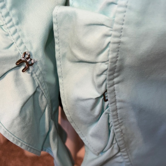 Talbots Light Blue Ruffled Cardigan - Picture 4 of 6